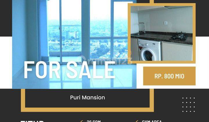 Dijual unit apartemen Puri Mansion type studio Semi Furnished 1