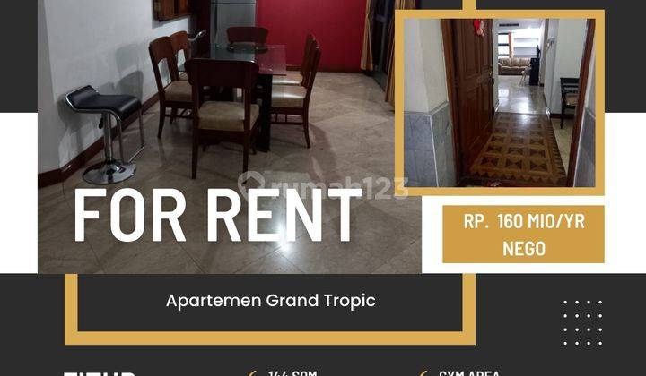 Apartement Grand Tropic 3 BR Furnished Bagus 1