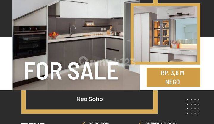 Dijual Apartemen Neo Soho 1 Loft Bedroom Harga Murah Best Floor 1