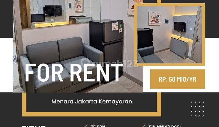 Disewakan Apartemen Menara Jakarta Best View Harga Termurah Bagus 1