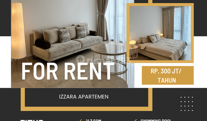 Izzara Apartement 3 BR Furnished Bagus Harga Termurah  2