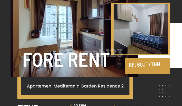 Rent Apartment Mediterania Garden Residence 2BR fully furnished best view strategic West Jakarta Rent Apartment Mediterania Garden Residence 2BR fully furnished best view strategic West Jakarta