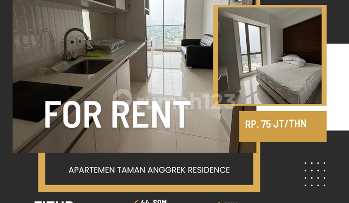 FOR RENT ORCHID PARK RESIDENCE APARTMENT TYPE 2BR FULLY FURNISHED READY TO OCCUPY STRATEGIC WEST JAKARTA NEAR 4 MALLS TA CP NEOSOHO HUBLIFE WEST NEAR 4 MALLS 2