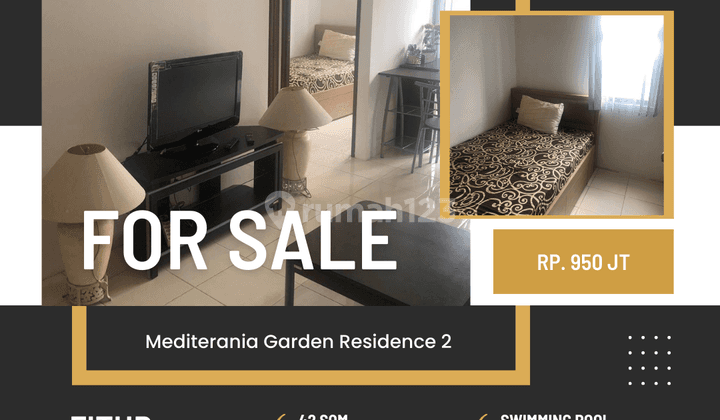 Dijual Apartemen Mediiternia Garden 2 2br Full Furnish  2