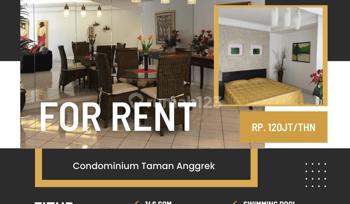 Disewakan Apartemen Condominium Taman Anggrek 3 Br+ Best View  2