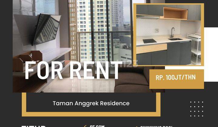 Sewa apartemen tares 3 br Furnish dekat Ta Cp dan neo soho jakarta barat 1