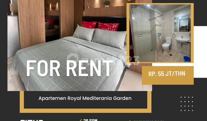 Sewa Apartemen Royal Medit type studio full furnish siap huni jakarta barat Sewa Apartemen Royal Medit type studio full furnish siap huni jakarta barat