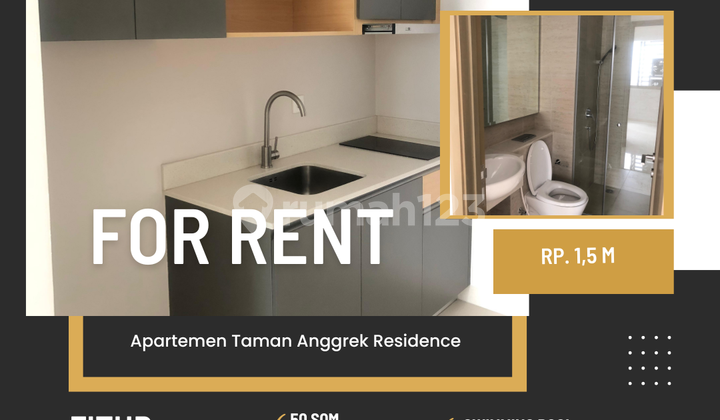 Jual APartemen Taman Anggrek Residence type 2br unfurnish strategis jakarta barat dekat mall ta cp dan neo soho