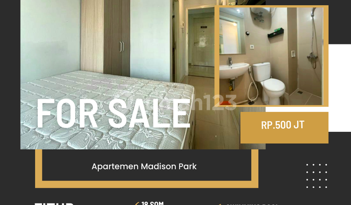 Jual Apartemen Madison Park studio furnish strategis  best view siap huni  jakarta barat 