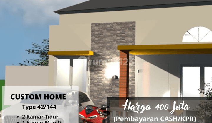 Dijual Rumah Type 42 SHM Unfurnished Desain Modern 1