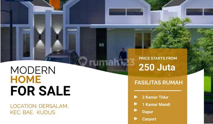 Jual Rumah Scandinavian Murah Type 36 di Dersalam Kudus 1