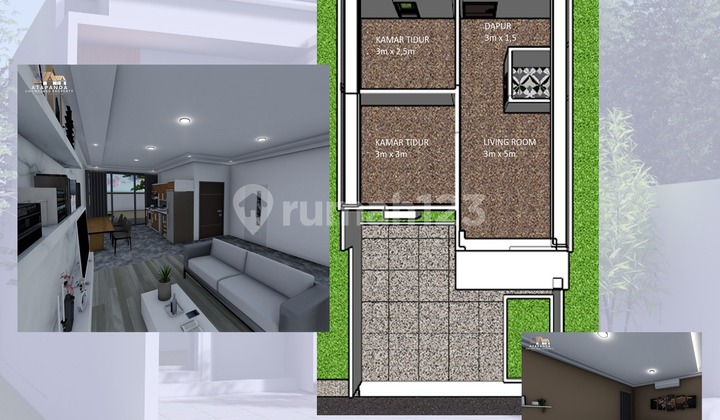 Jual Rumah Desain Scandinavian di Karangbener Kudus 3