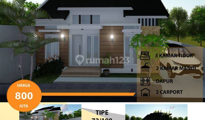 Jual Rumah Modern, SHM Type 72 Lokasi 5 Menit Dari Superindo Kudus  1