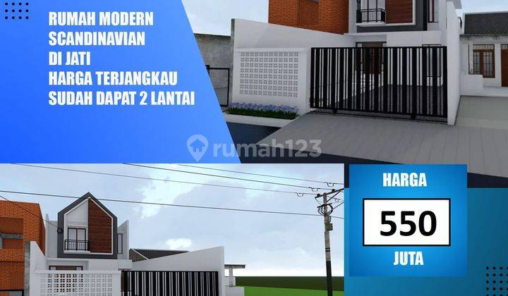 Dijual Rumah 2 Lantai Desain Modern Scandinavian Lokasi Kudus Jateng  1