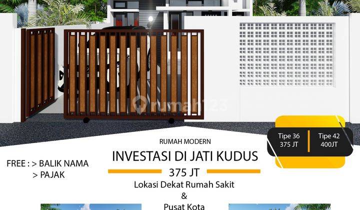 Dijual Rumah Modern Minimalis SHM Unfurnished Lokasi Jati Kudus Jawa Tengah 1