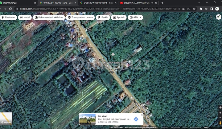 Tanah Dijual Tepi Jalan Sungai Nipah, Siantan, Mempawah, Pontianak 2