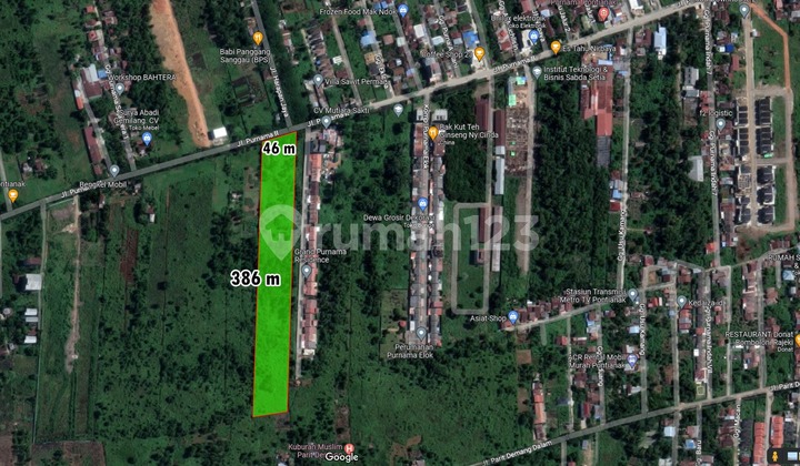 Dijual Tanah +1,7 Ha di Jalan Purnama 2 samping Grand Purnama Resd. , Pontianak Selatan 1
