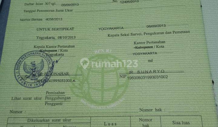 Di Jual Tanah di Perumahan Suryo Asri 2 Jogja 6