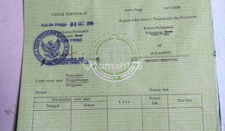 Tanah Dijual Murah Bu Dekat Bandara Yogyakarta 8