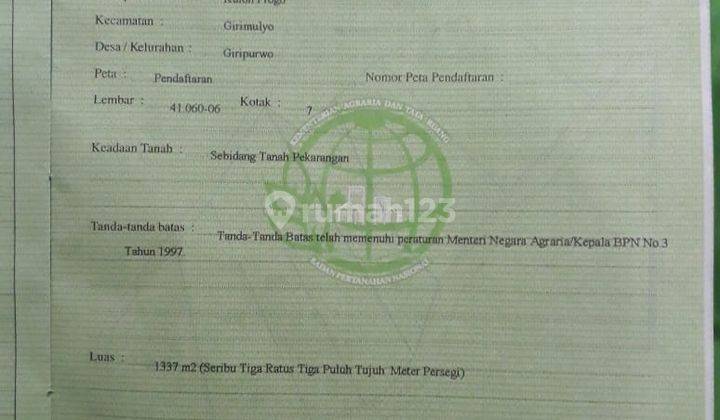 Dijual Tanah Sangat Murah Dekat Daerah Wisata Alam Kulonprogo Yogyakarta 15