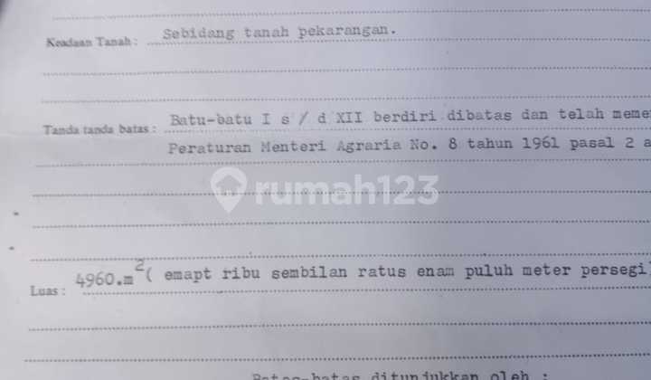 Dijual Tanah Pekarangan Harga Murah Dekat Waduk Sermo Yogyakarta 5