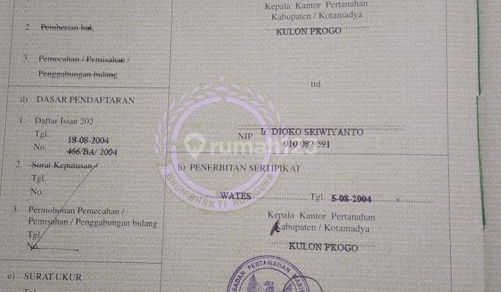 Dijual Tanah Pekarangan Murah View Alam Pedesaan Dekat Bandara di Yogyakarta 10