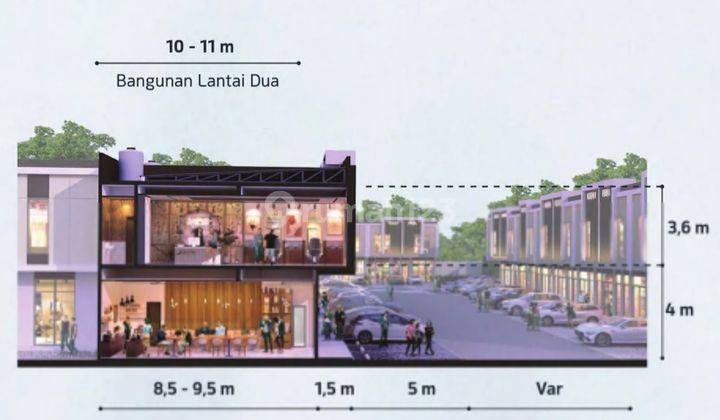 Ruko samping jalan utama Gading Serpong