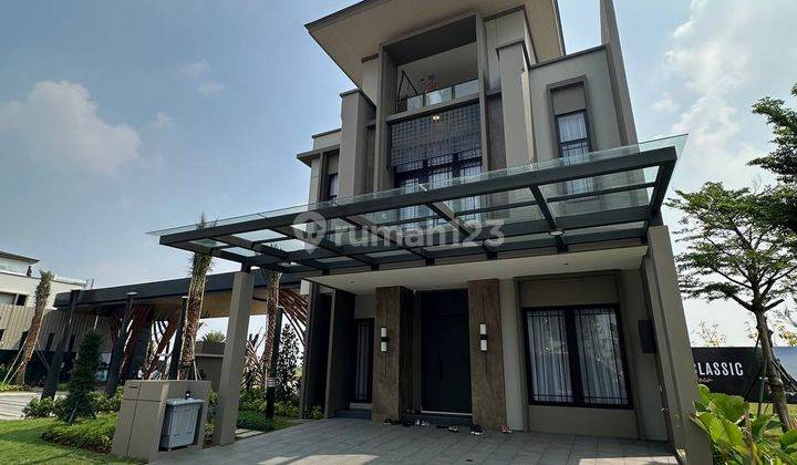 Rumah 3 lantai semifurnish di jalan utama gading serpong 1