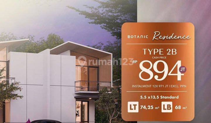Cendana Botanic Tanpa Dp0% Free Biaya Kpr Cicilan 5 Jtan 1