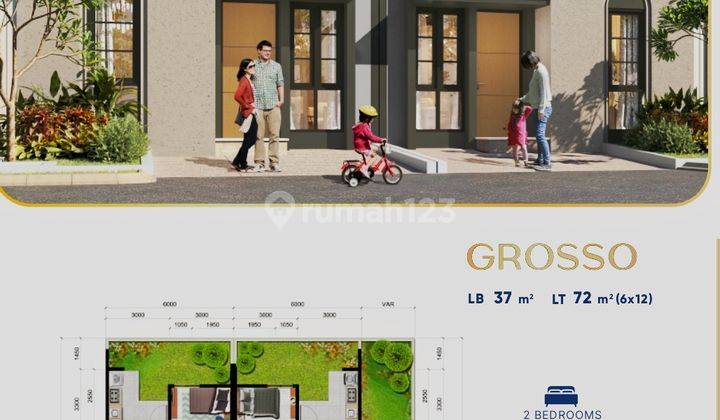 DP 0%. Rumah 500 jutaan di citra raya cikupa cluster Varenna 5