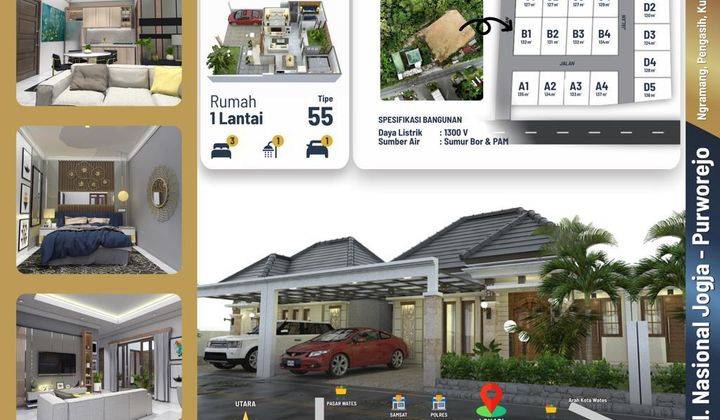 Rumah Cantik Tanah Luas Dekat Polres Wates Skema Bayar Mudah  7