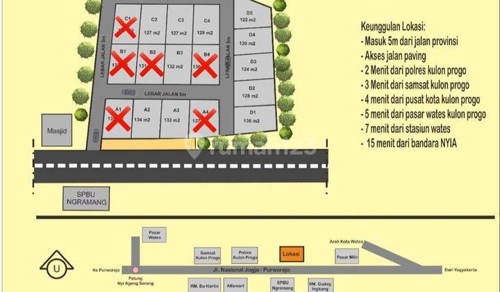 Rumah Cantik Tanah Luas Dekat Polres Wates Skema Bayar Mudah  6