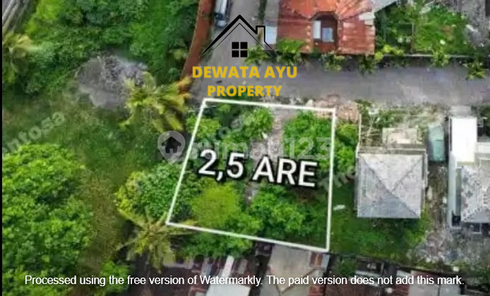 LAHAN JUAL DATAR SIAP BANGUN LUAS 2,5 ARE HOOK LOKASI GUNUNG SANGHYANG