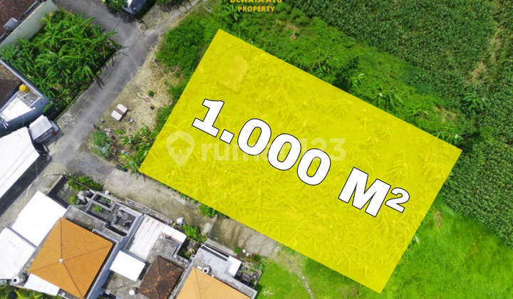 Lahan 1000m2 View Sawah Itr Pemukiman Di Dalung Badung 6