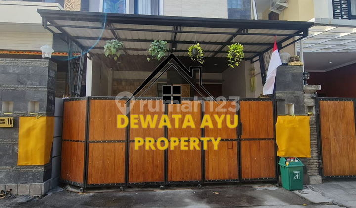 RUMAH 2 LANTAI 3 KAMAR LAHAN 70M2 SEMI FURNISH DI TUKAD PAKERISAN 1
