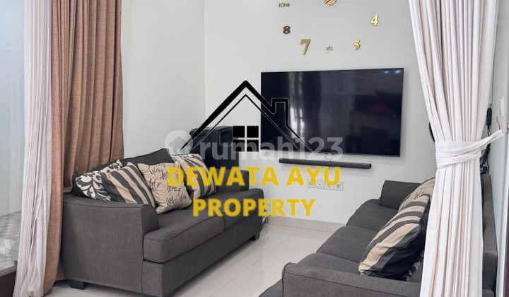 RUMAH SEMI VILLA 3 KAMAR LAHAN 175M2 FURNISHED LOKASI STRATEGIS DEKAT GWK 2