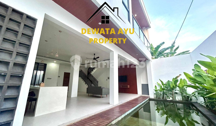 VILLA BARU 2 LANTAI 3 KAMAR LAHAN 170M2 AKSES 5 METER DI PERERENAN