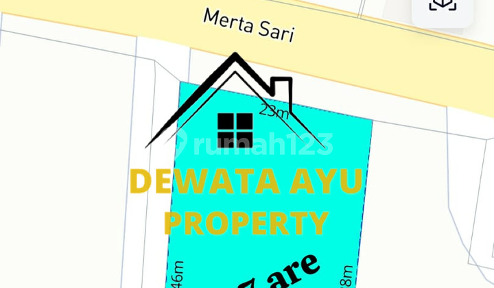 LAHAN JUAL HOOK LUAS 9,7 ARE ZONA KUNING DI MERTASARI SIDAKARYA