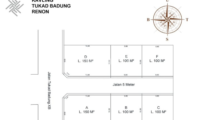 LAHAN KAVLING MULAI 100M2 KAWASAN ELITE LOKASI TUKAD BADUNG LAHAN KAVLING MULAI 100M2 KAWASAN ELITE LOKASI TUKAD BADUNG