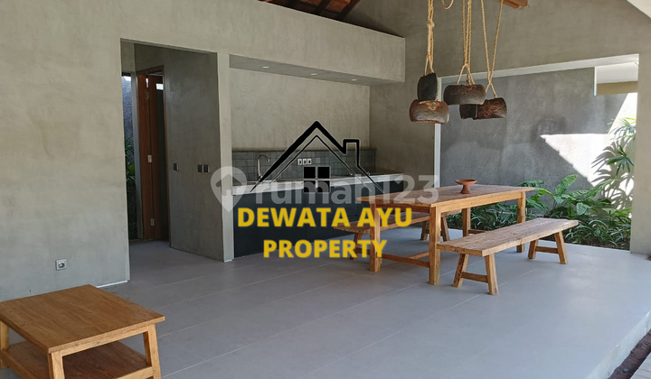 Rumah Sewa 2 Kamar Furnished Lahan 230M2 dengan Taman Luas di Sanur