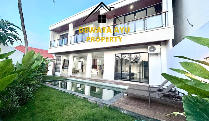 VILLA 2 LANTAI VIEW SAWAH 4 KAMAR LAHAN 220M2 FURNISHED DI TUMBAH BAYUH