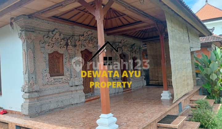 Rumah Sewa Style Bali 2 Kamar Lahan 200M2 Ada Taman di Batur Sari