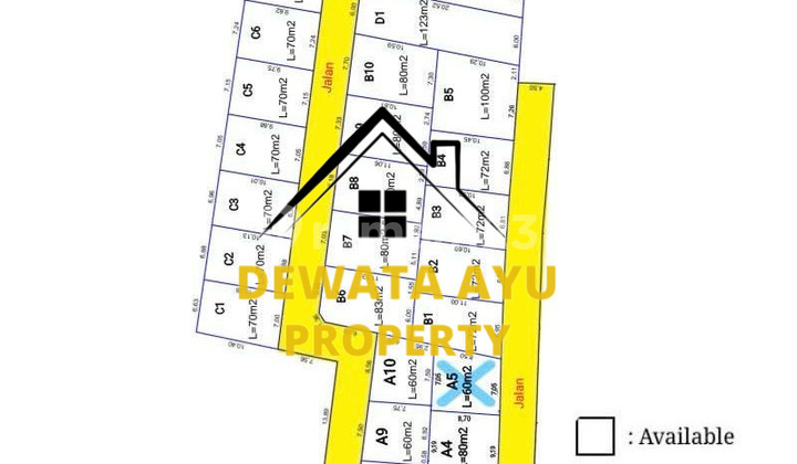 LAHAN KAVLING MULAI 70M2 SIAP BANGUN ZONA KUNING DI GITASURA DENPASAR