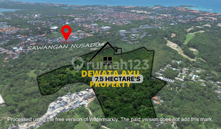 Lahan Sewa 7,5 Hektar Zona Pink Cocok untuk Usaha Lokasi Sawangan