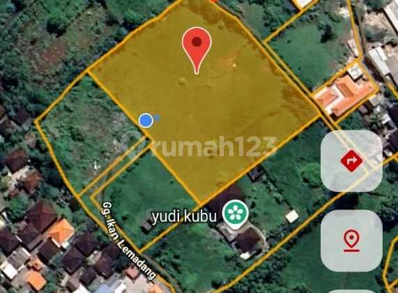 Lahan Jual Luas 20 Are Zona Kuning Lokasi Kutuh