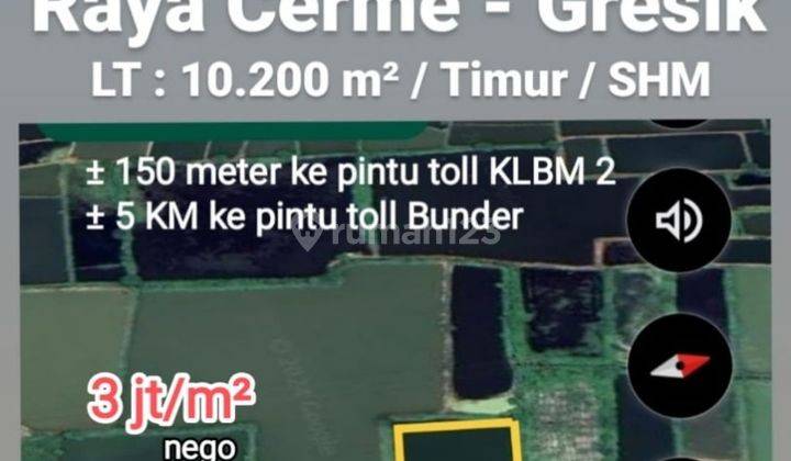 Dijual Tanah Zona Industri Di Raya Cerme Siap Di Bangun 1