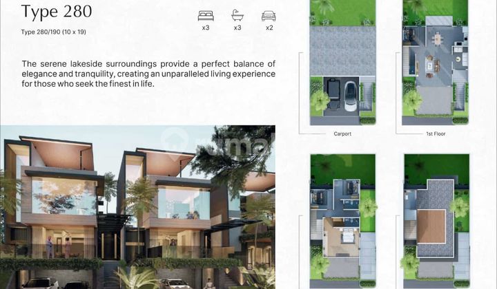 Rumah Gress Di Andalusia Mangkubumi View Danau Situ Gede 2