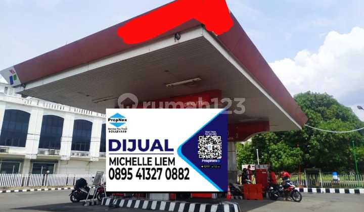 Dijual Tanah dan Bangunan SPBU Aktif Tanah Luas Surabaya Timur