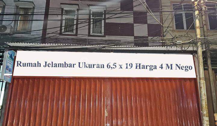 Rumah Jelambar Ukuran 6,5 X 19 Bisa Sambil Usaha SHM 1