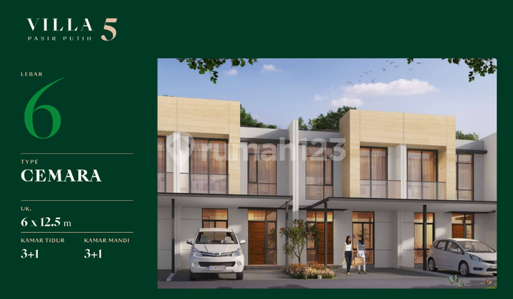 Villa Pasir Putih 5 Jual Rugi 6 x 12,5 NEW Smart Home Best Price 2